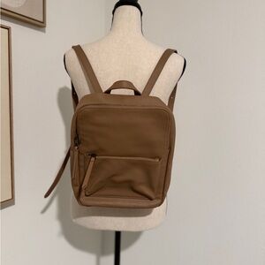 Target faux leather backpack